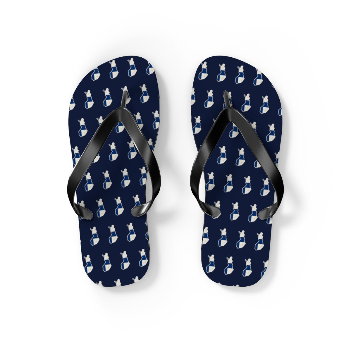 Finland Mission flag map flip flops by Weak Things view 2