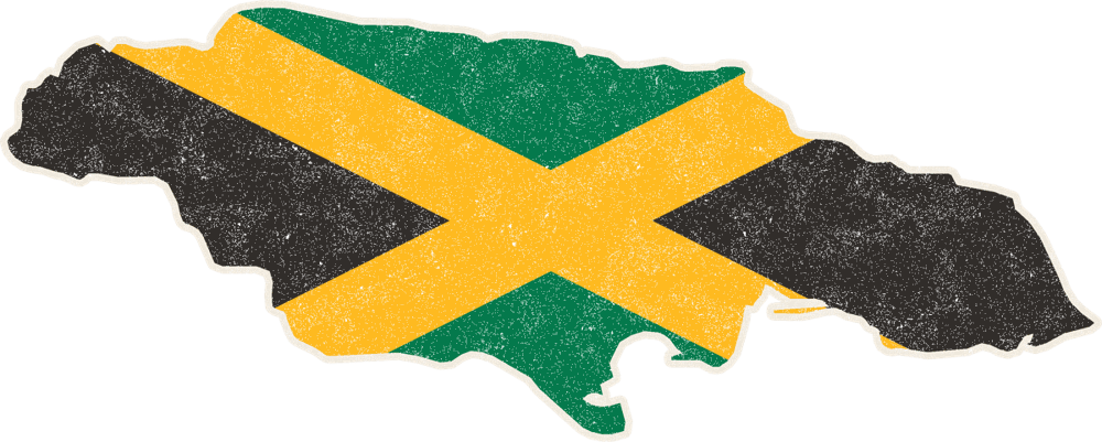 Jamaica Kingston Mission Flag Map design