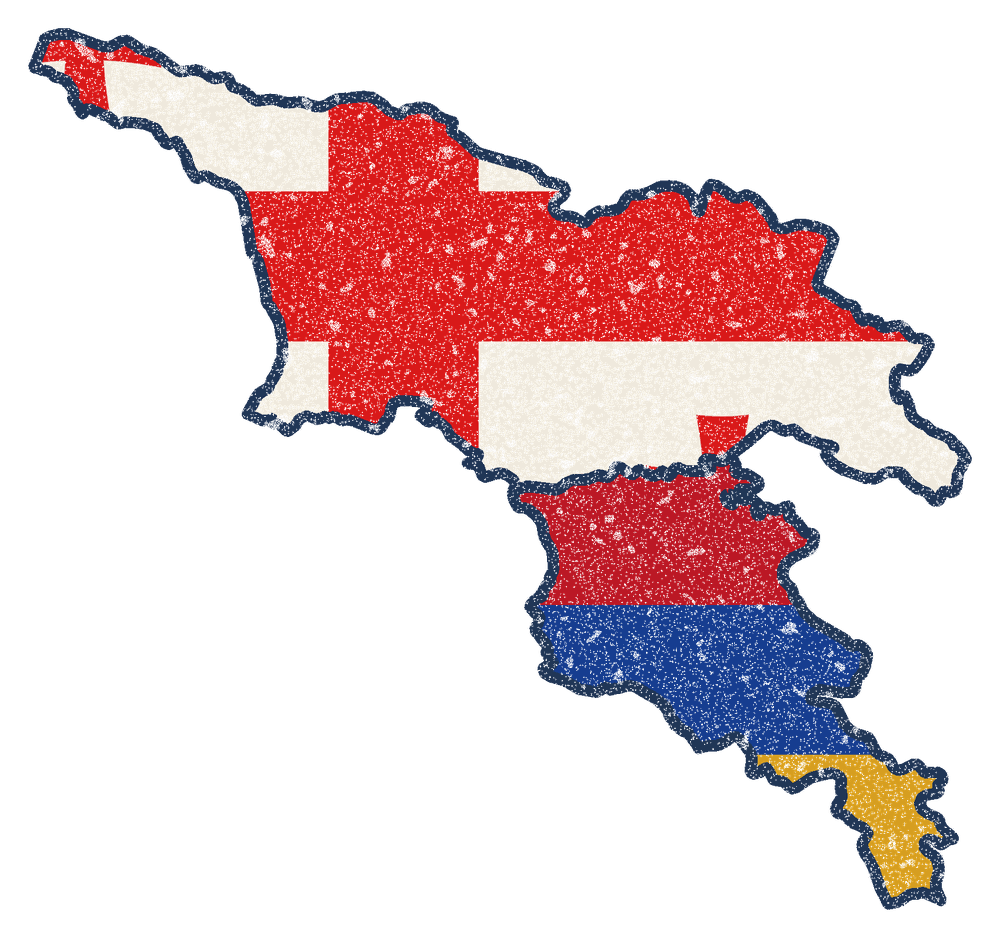 Armenia/Georgia Mission Flag Map design