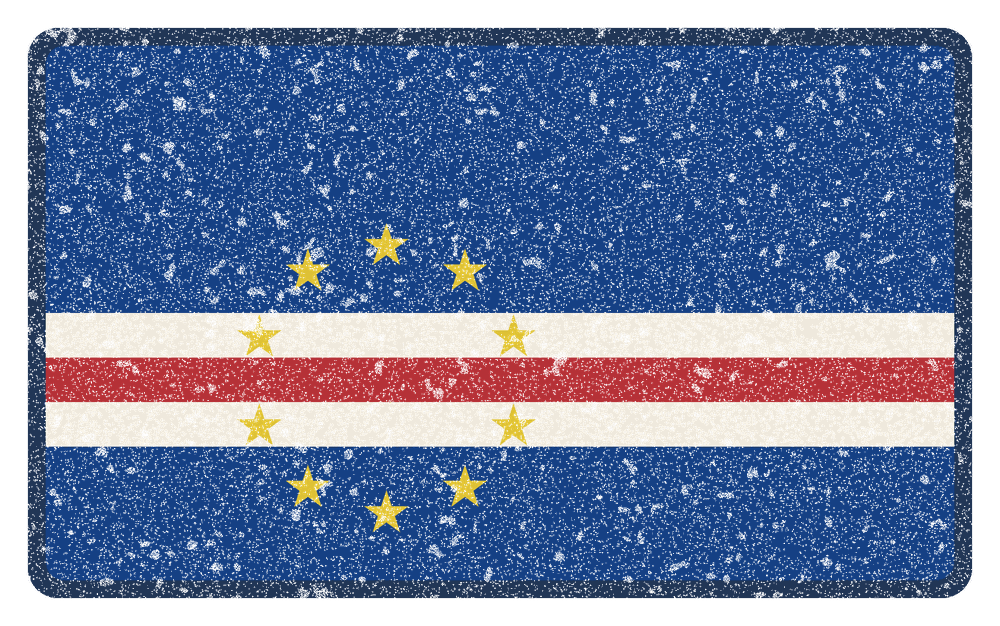 Cape Verde Mindelo Mission Flag Map design