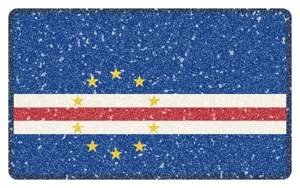 Cape Verde Praia Mission Flag Map design