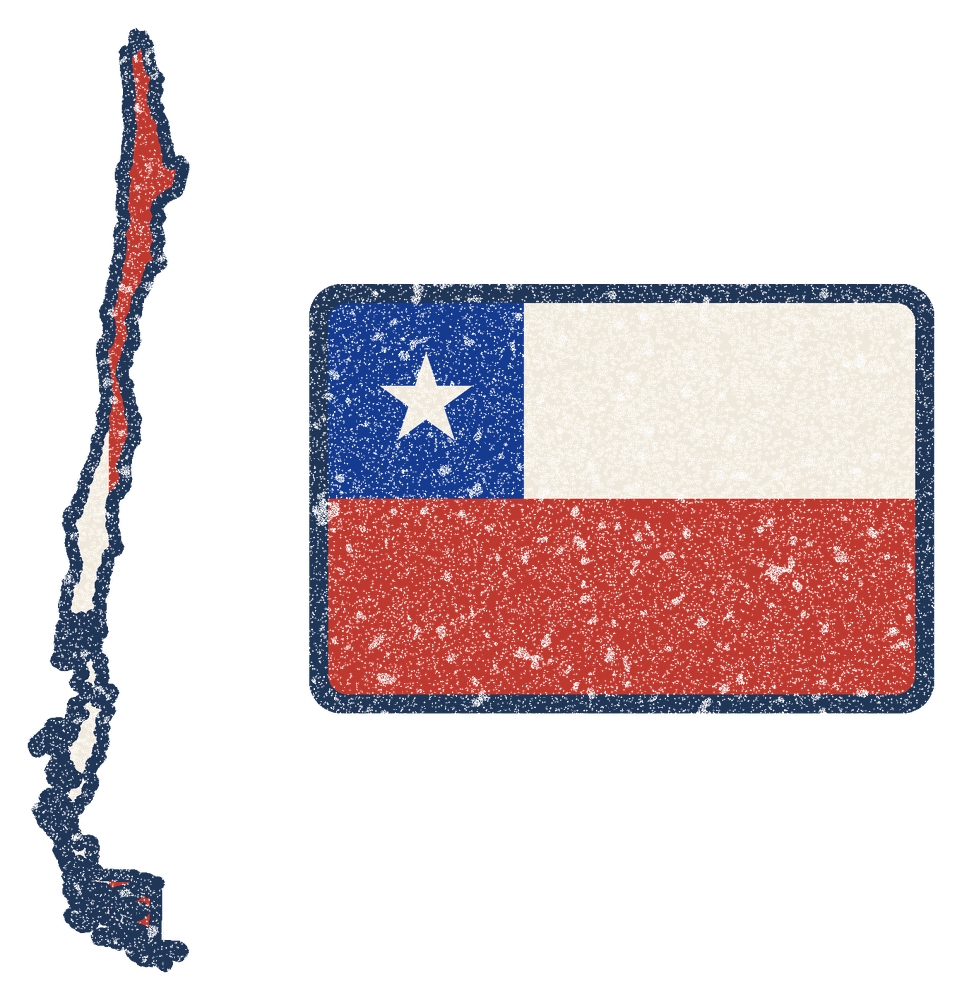 Chile Concepcion Mission Flag Map design