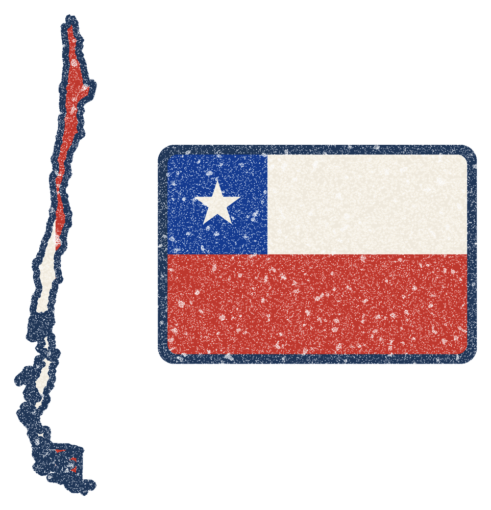 Chile La Serena Mission Flag Map design