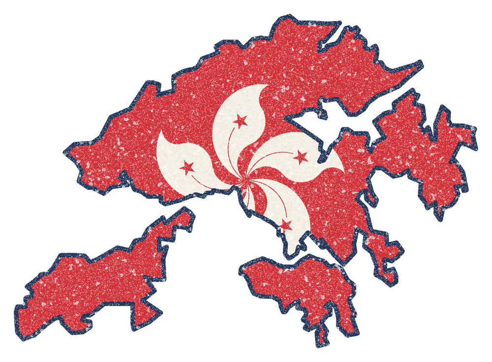 China Hong Kong Mission Flag Map design