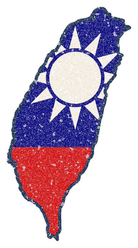 Taiwan Kaohsiung Mission Flag Map design
