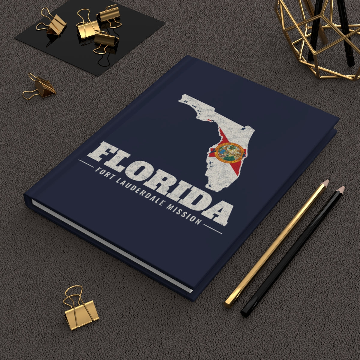 Florida Fort Lauderdale Mission flag map journal by Weak Things view 2