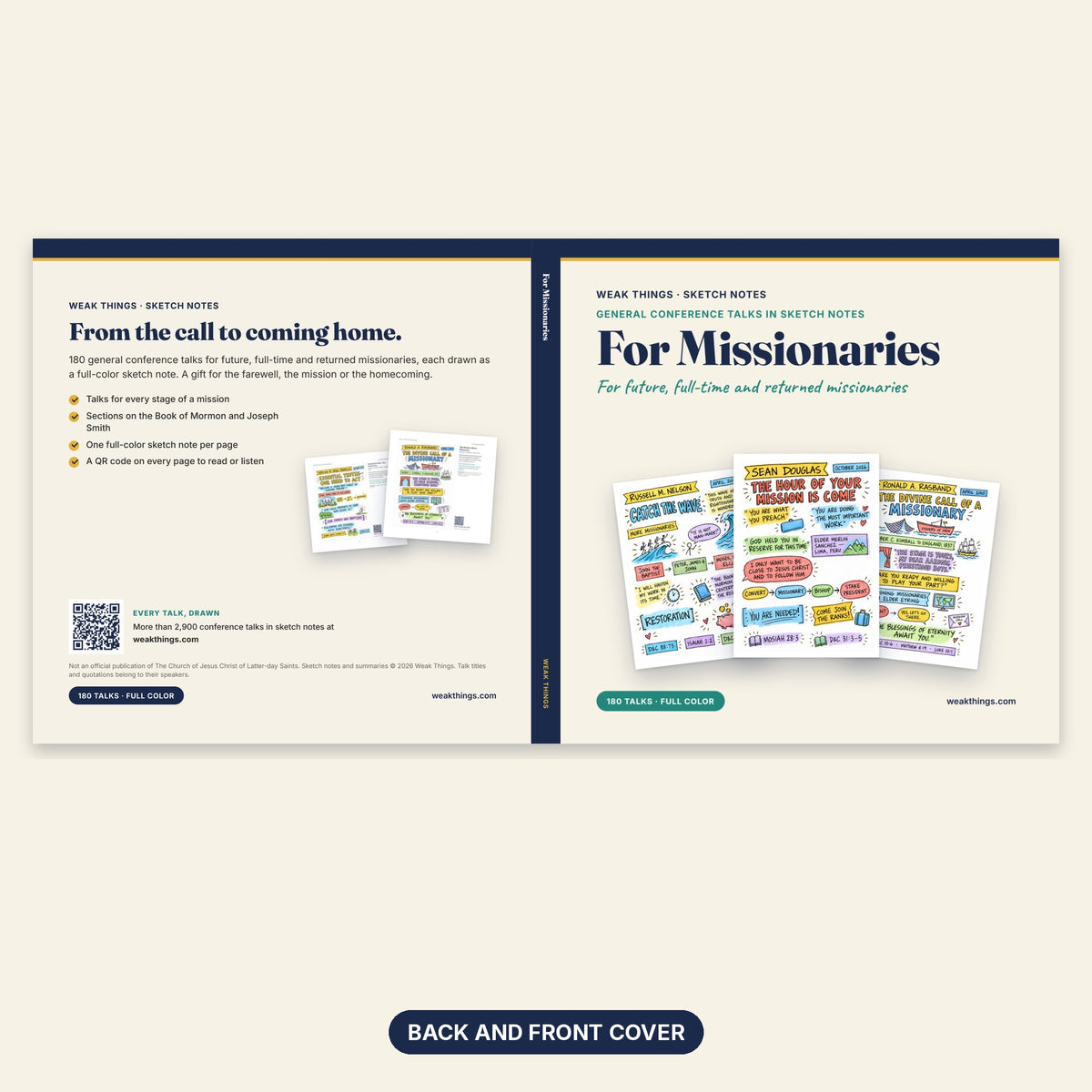 For Missionaries back and front cover