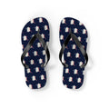 France Mission flag map flip flops by Weak Things view 2