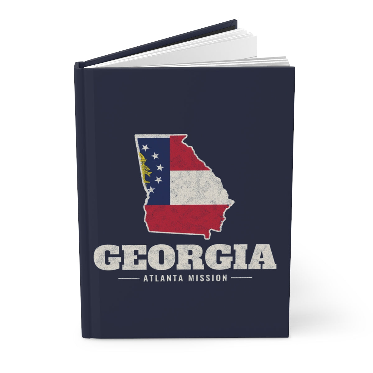 Georgia Atlanta Mission flag map journal by Weak Things view 3