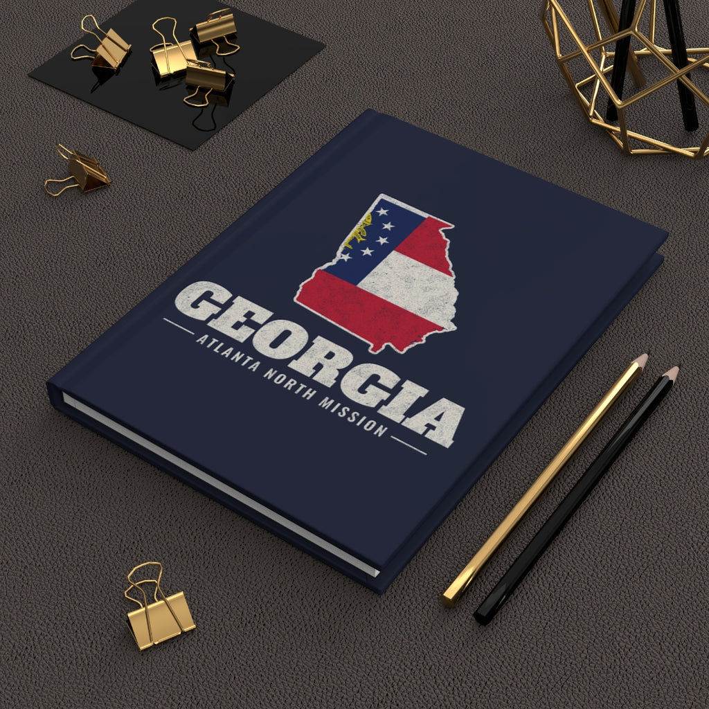 Georgia Atlanta North Mission flag map journal by Weak Things view 2