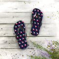 Georgia Mission flag map flip flops by Weak Things
