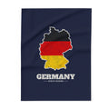 Germany Berlin Mission flag map fleece blanket by Weak Things