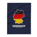 Germany Frankfurt Mission flag map fleece blanket by Weak Things
