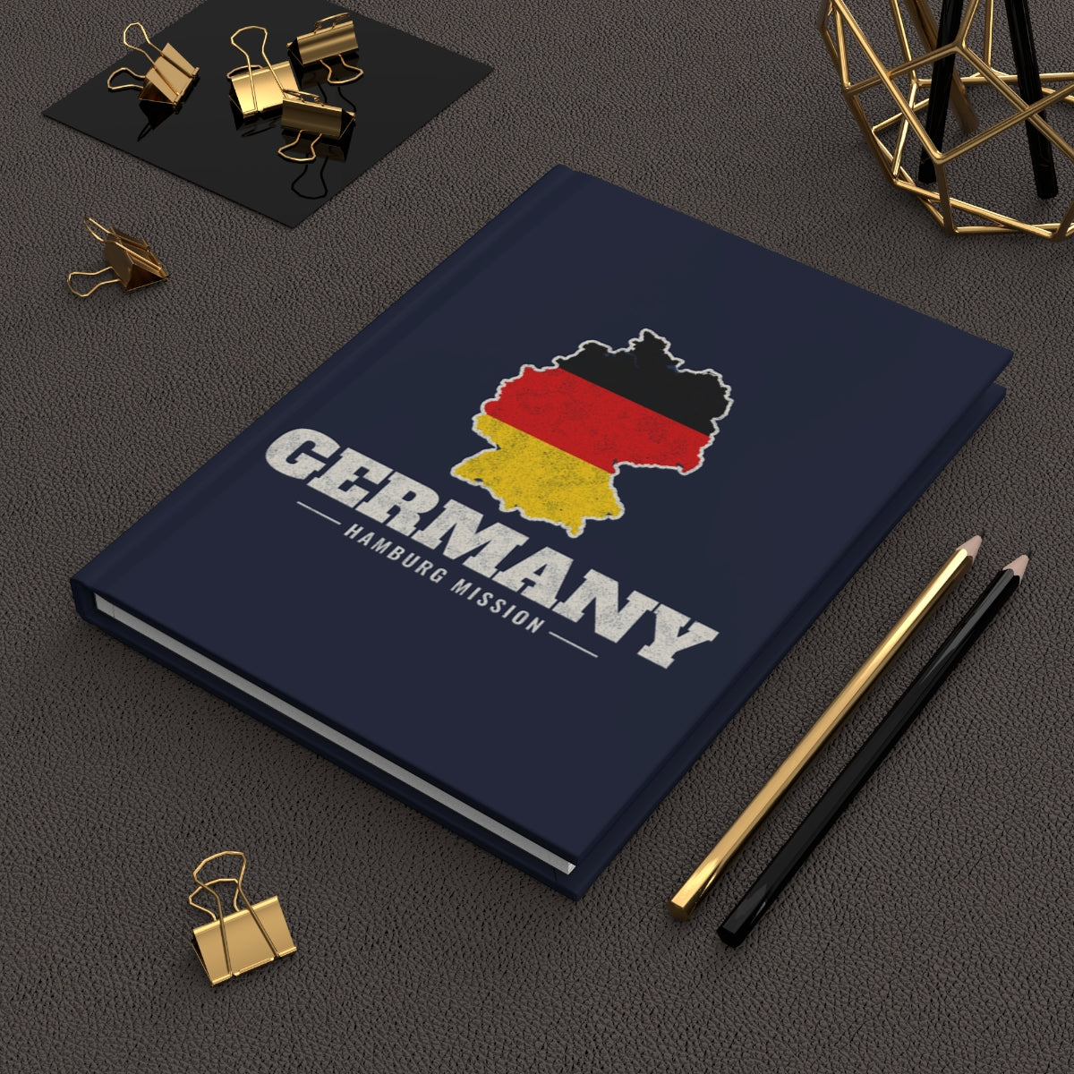 Germany Hamburg Mission flag map journal by Weak Things view 2
