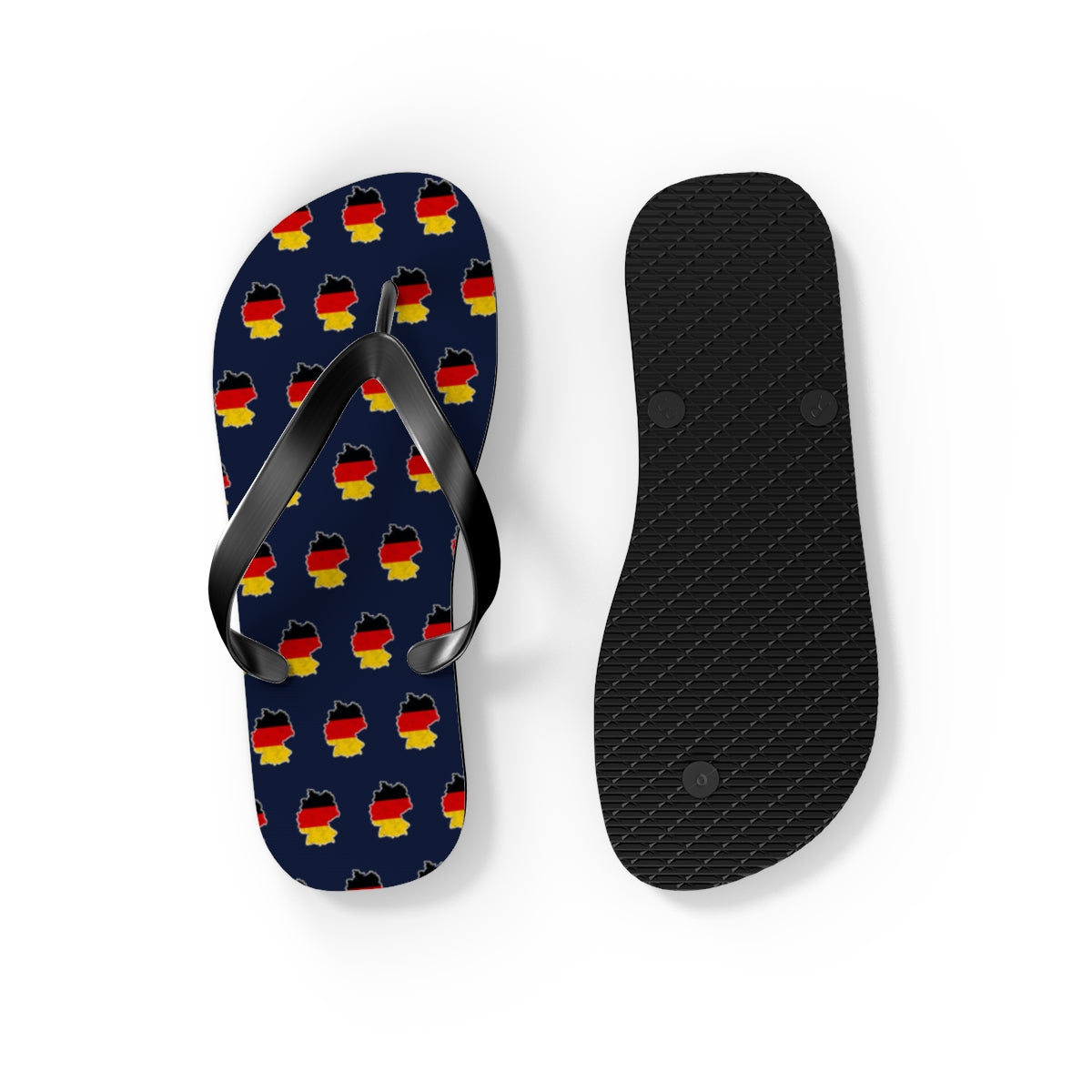 Germany Mission flag map flip flops by Weak Things view 4