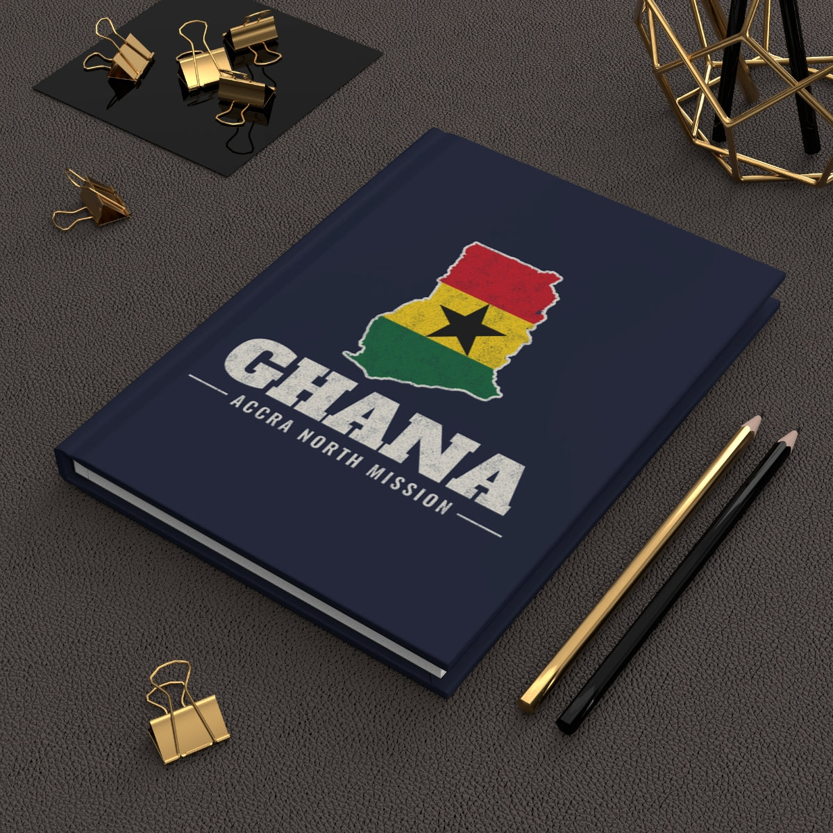 Ghana Accra North Mission flag map journal by Weak Things view 2