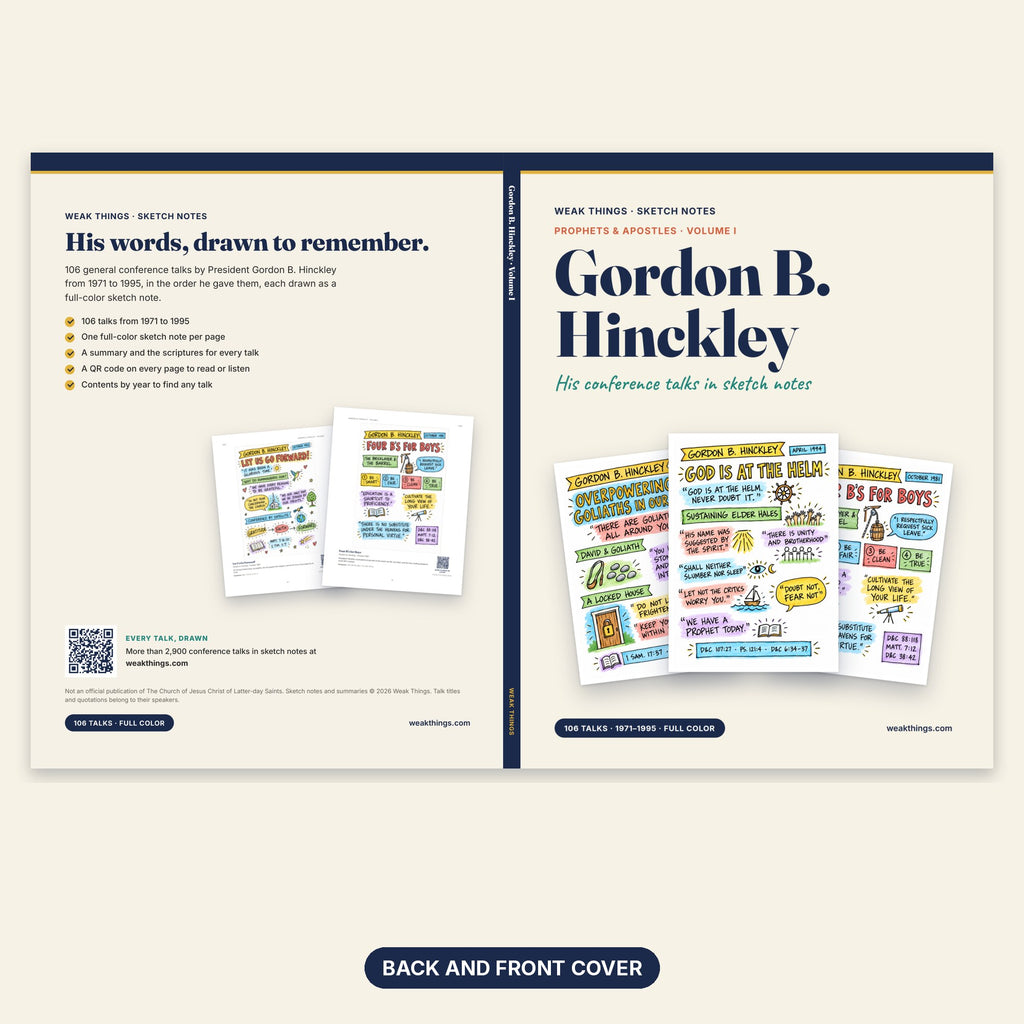 Gordon B. Hinckley Volume I back and front cover