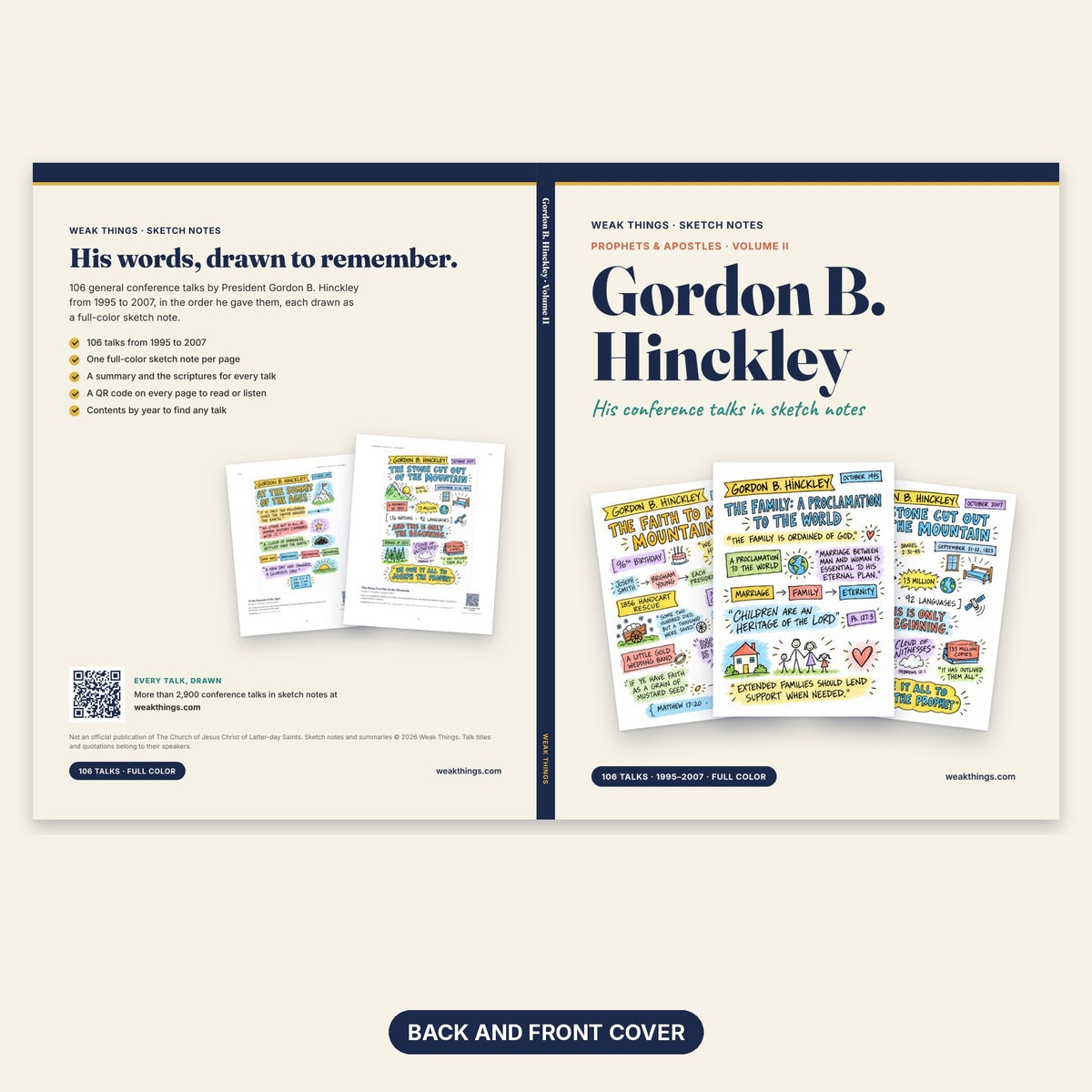 Gordon B. Hinckley Volume II back and front cover