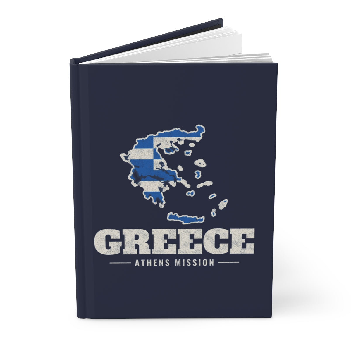 Greece Athens Mission flag map journal by Weak Things view 3