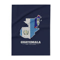 Guatemala Coban/Belize Mission flag map fleece blanket by Weak Things