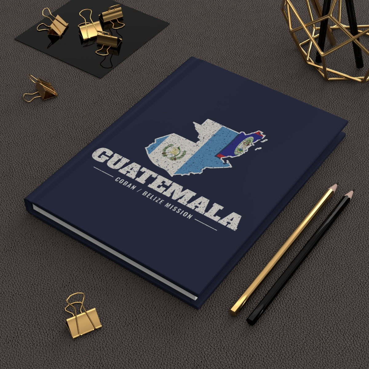 Guatemala Coban/Belize Mission flag map journal by Weak Things view 2