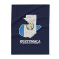 Guatemala Guatemala City East Mission flag map fleece blanket by Weak Things
