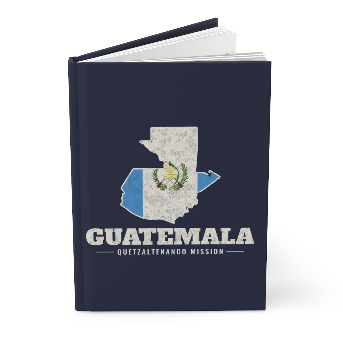 Guatemala Quetzaltenango Mission flag map journal by Weak Things view 3