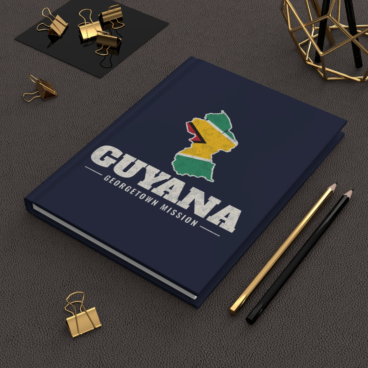 Guyana Georgetown Mission flag map journal by Weak Things view 2