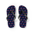 Haiti Mission flag map flip flops by Weak Things view 2
