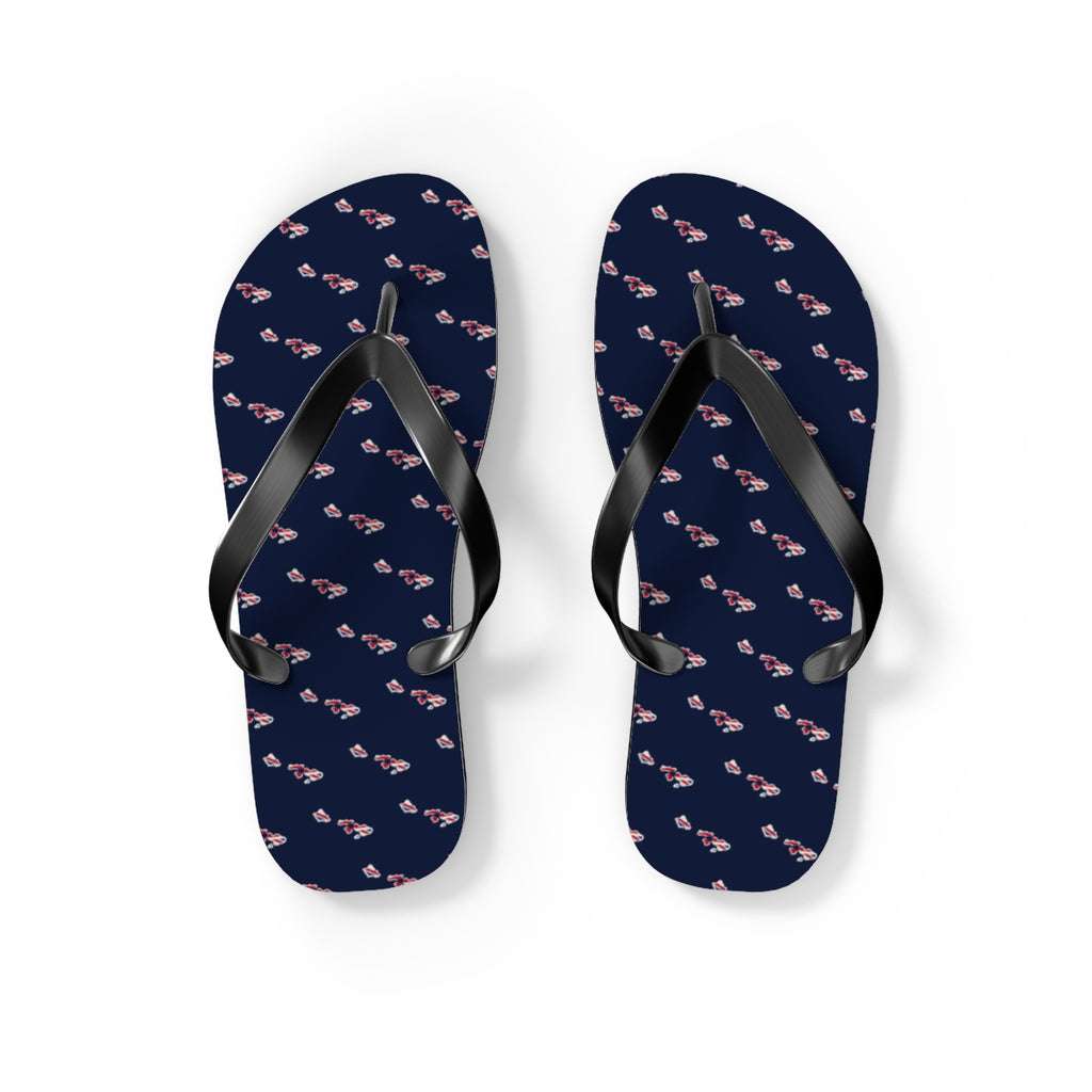 Hawaii Mission flag map flip flops by Weak Things view 2