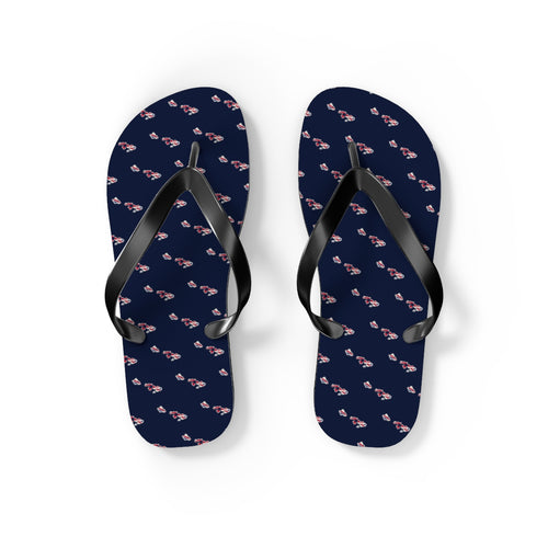 Hawaii Mission flag map flip flops by Weak Things view 2