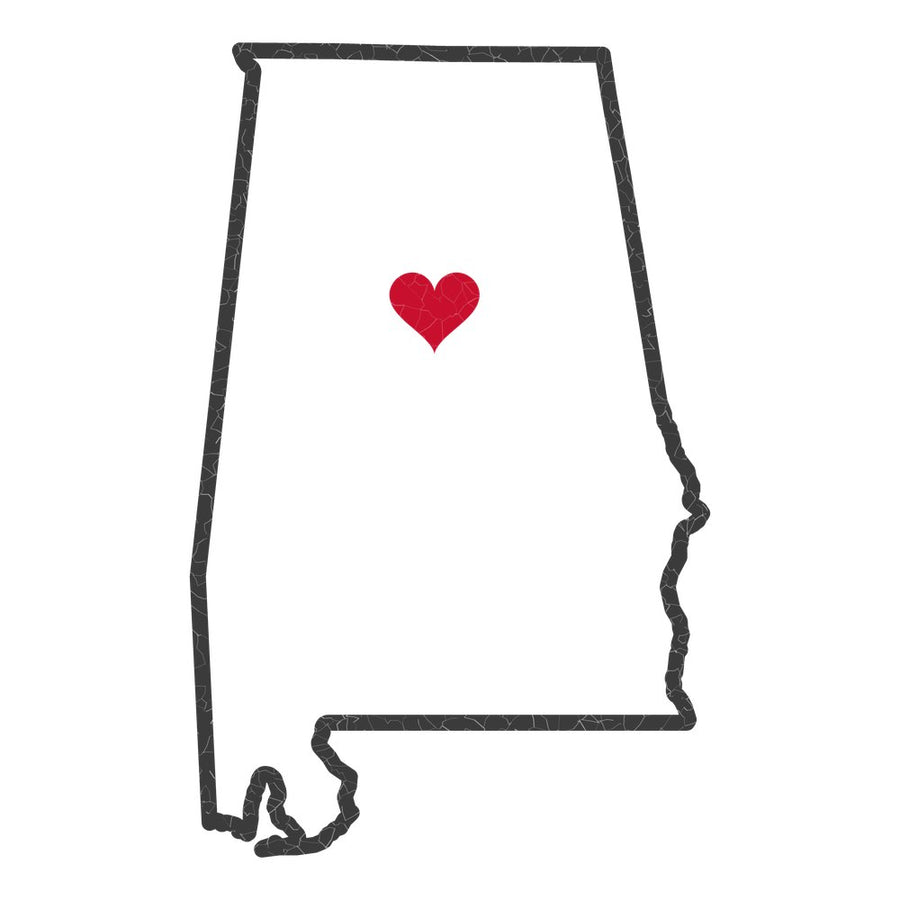 Alabama Birmingham Mission Heart Map design