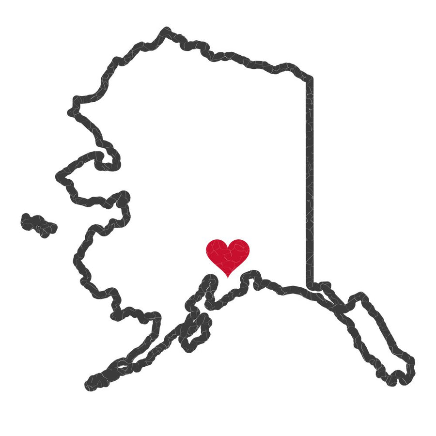 Alaska Anchorage Mission Heart Map design