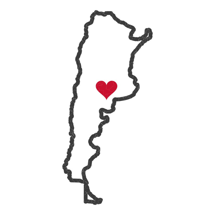 Argentina Bahia Blanca Mission Heart Map design