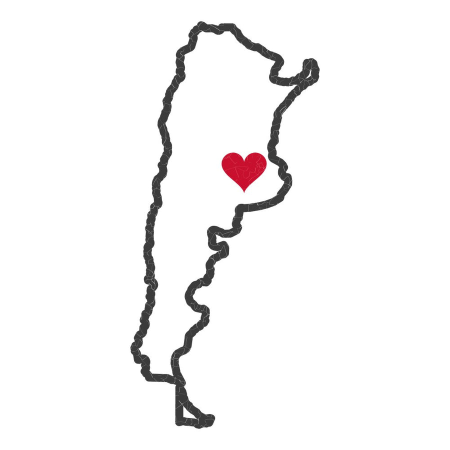 Argentina Buenos Aires North Mission Heart Map design