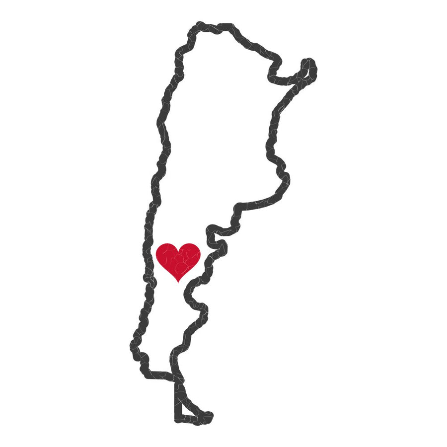 Argentina Comodoro Rivadavia Mission Heart Map design
