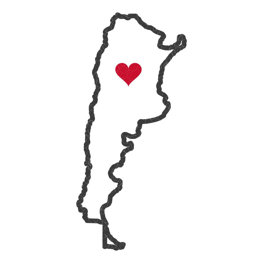 Argentina Cordoba Mission Heart Map design