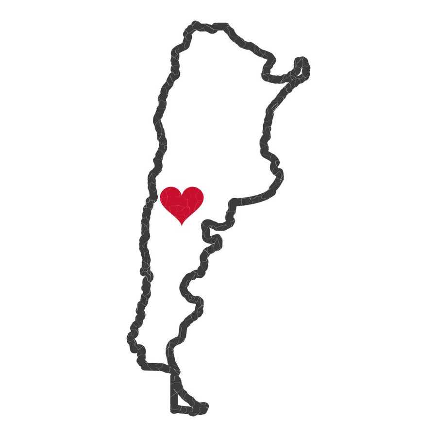 Argentina Neuquen Mission Heart Map design