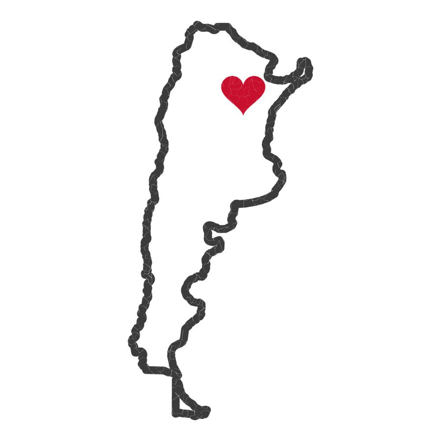 Argentina Resistencia Mission Heart Map design