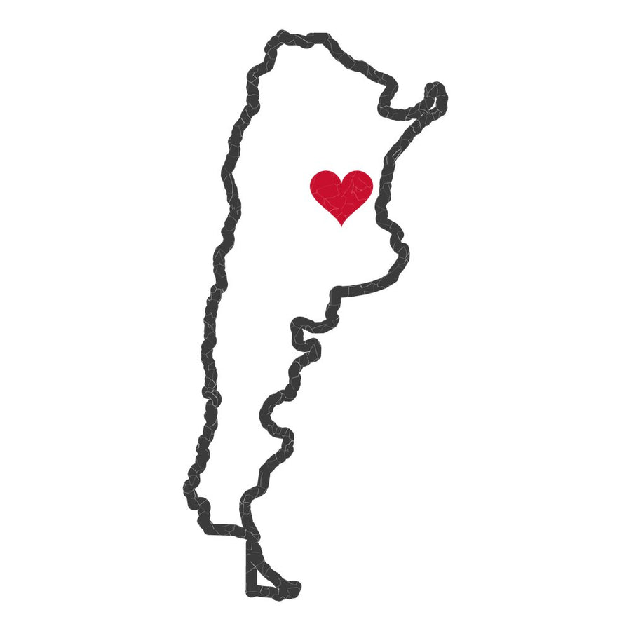 Argentina Rosario Mission Heart Map design