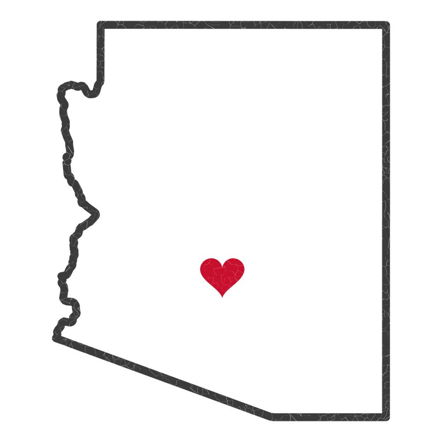 Arizona Phoenix East Mission Heart Map design