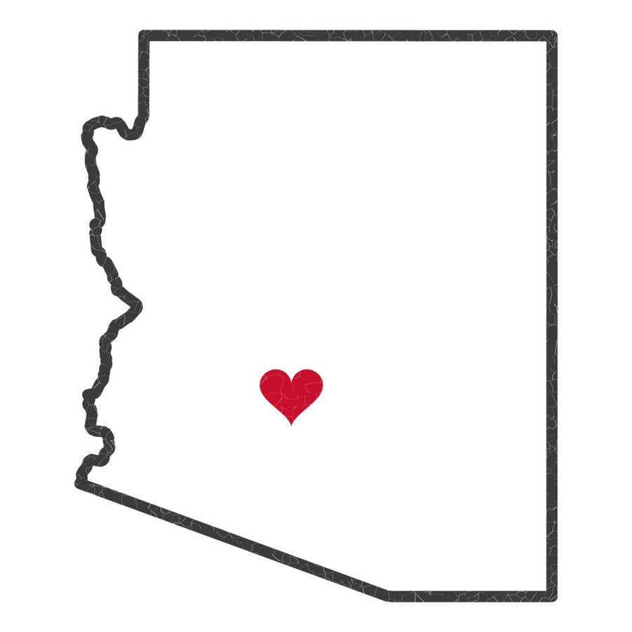 Arizona Phoenix West Mission Heart Map design
