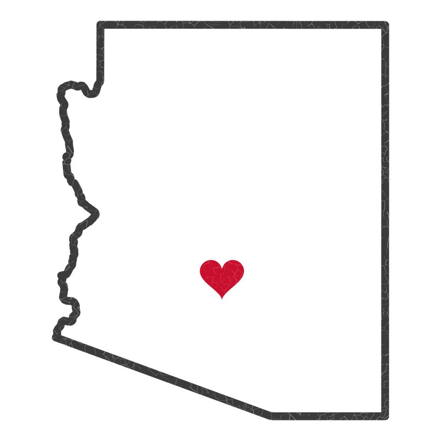 Arizona Tempe Mission Heart Map design