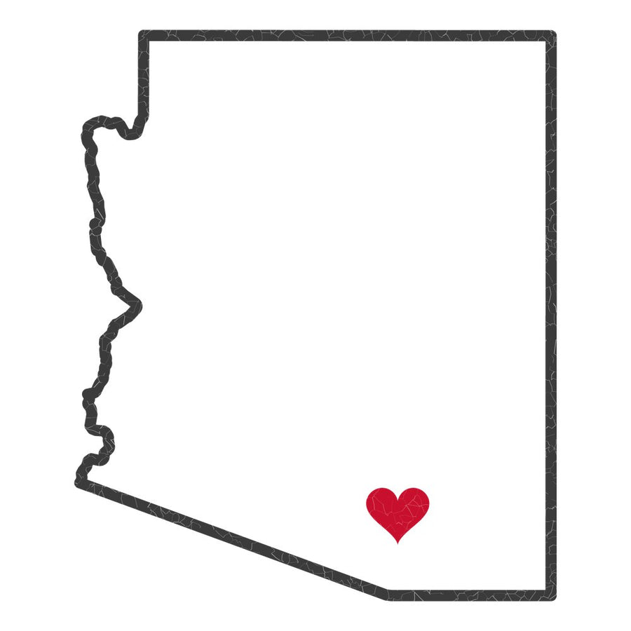 Arizona Tucson Mission Heart Map design