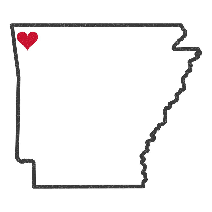 Arkansas Bentonville Mission Heart Map design