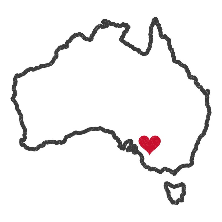 Australia Adelaide Mission Heart Map design