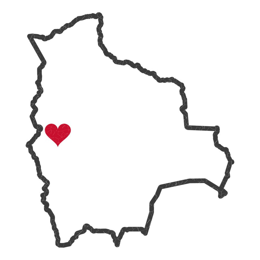 Bolivia La Paz El Alto Mission Heart Map design