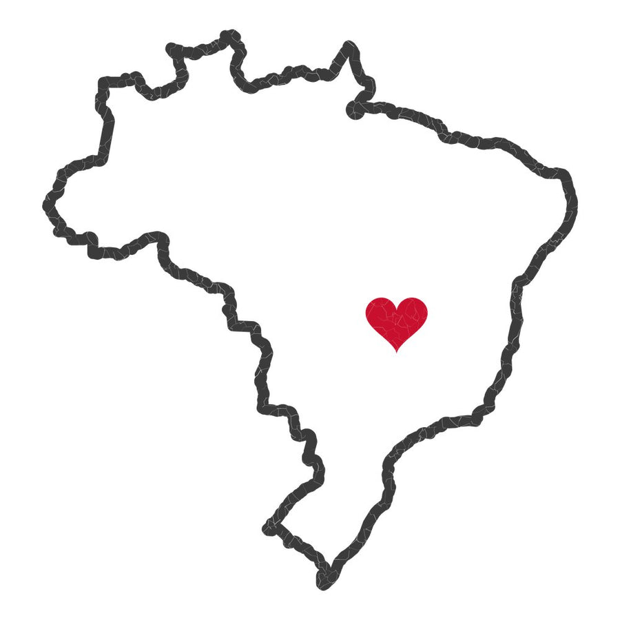 Brazil Brasilia Mission Heart Map design