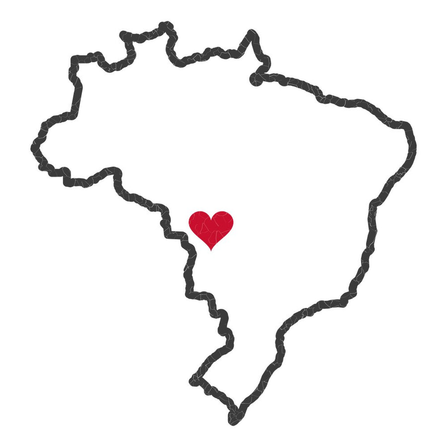 Brazil Cuiaba Mission Heart Map design