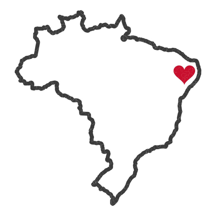 Brazil Recife North Mission Heart Map design